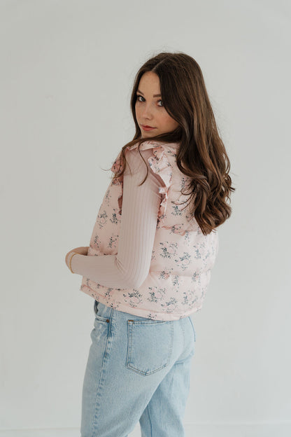 Pink Aurora Puffer Vest
