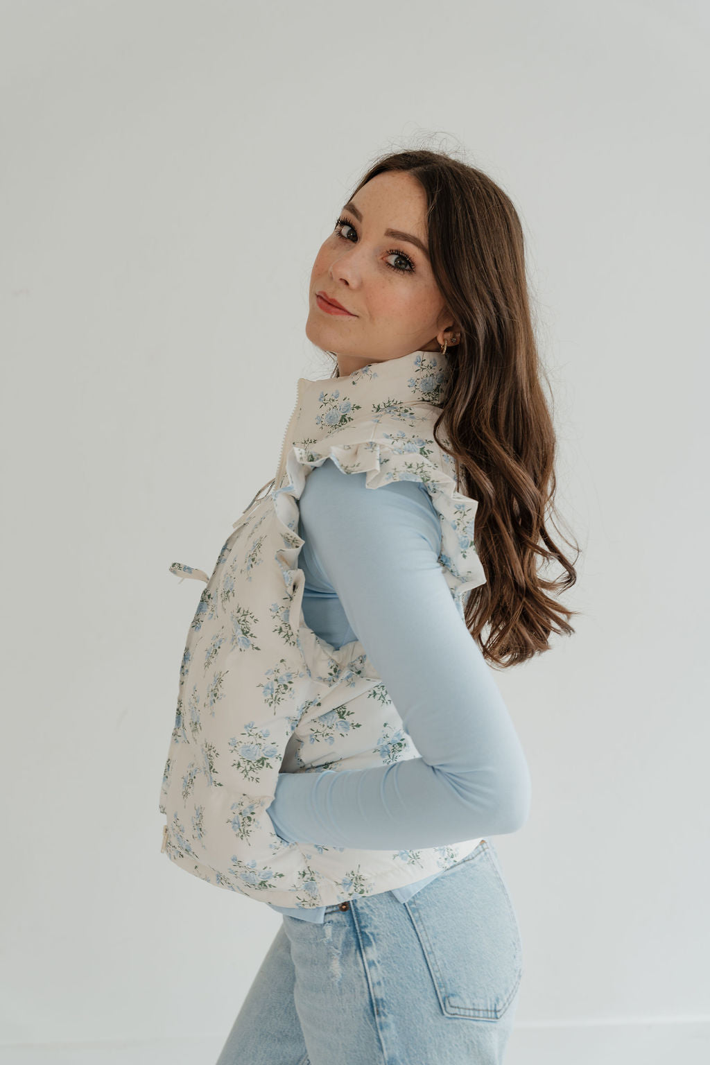 Blue Aurora Puffer Vest