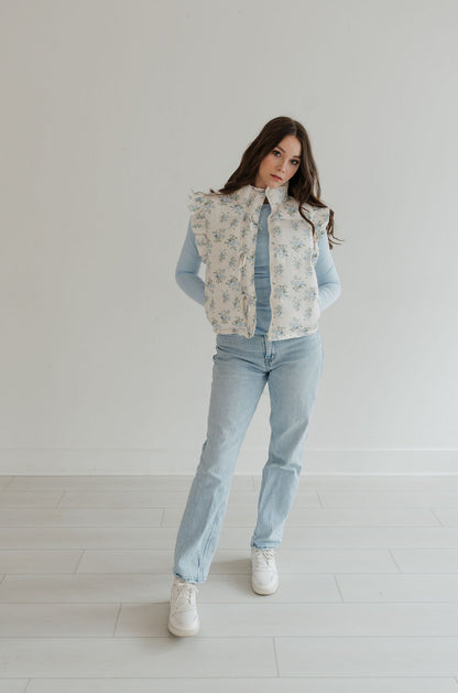 Blue Aurora Puffer Vest