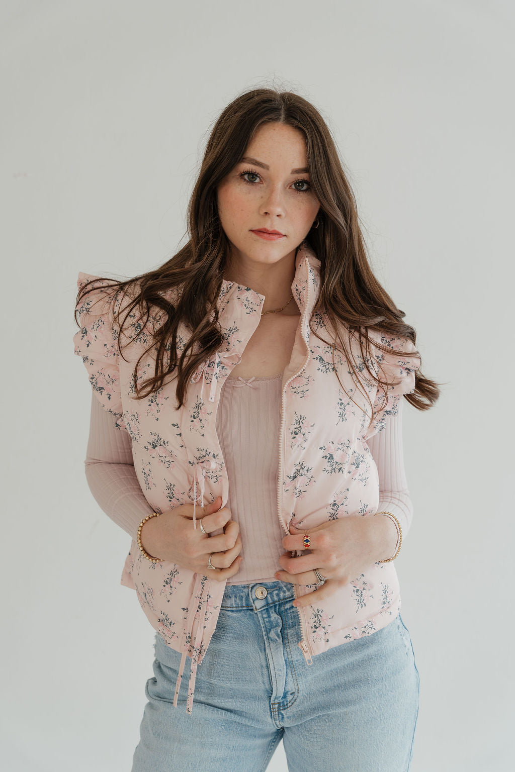 Pink Aurora Puffer Vest