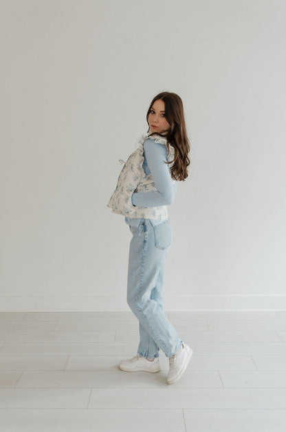 Blue Aurora Puffer Vest